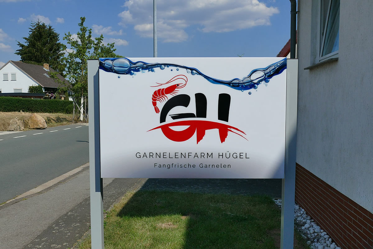 Garnelenfarm Hügel